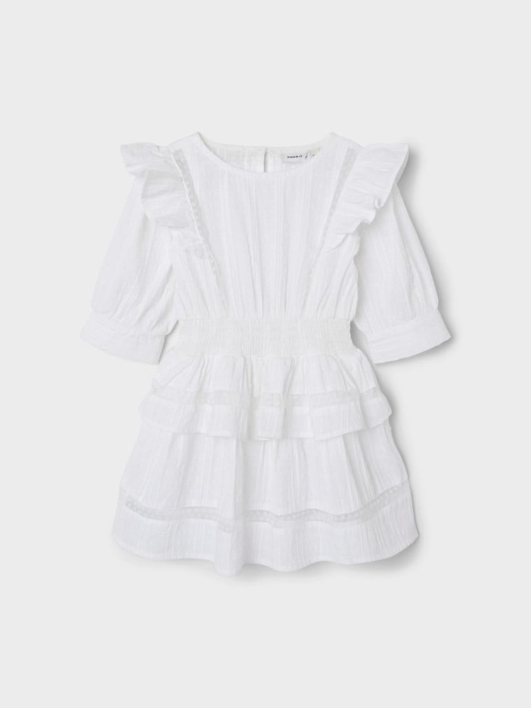 Fatidia kjole, brightwhite Hvit - 11038594-BrightWhit-92cm - 1