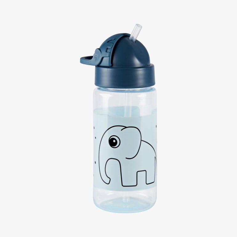 Elphee straw bottle, blue, elphee Blå - undefined - 1