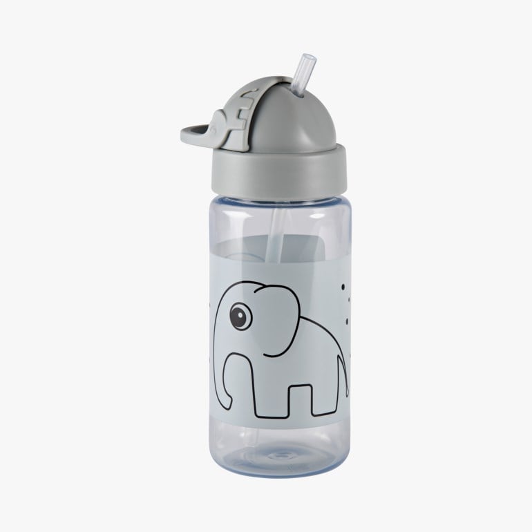 Elphee straw bottle, grey, elphee Grå - undefined - 1