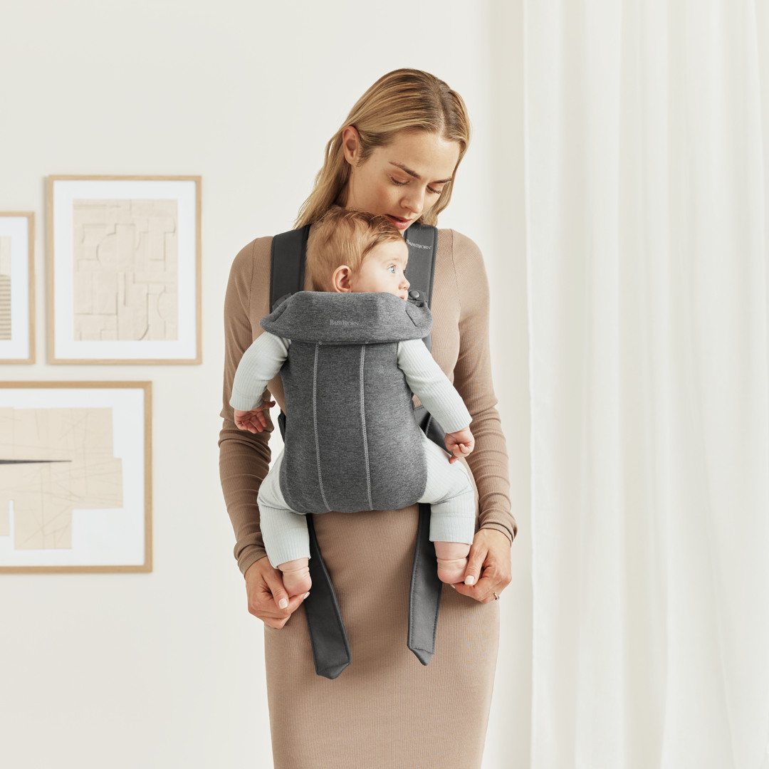 BabyBjörn Mini Bæresele 3D Jersey, Dark Grey