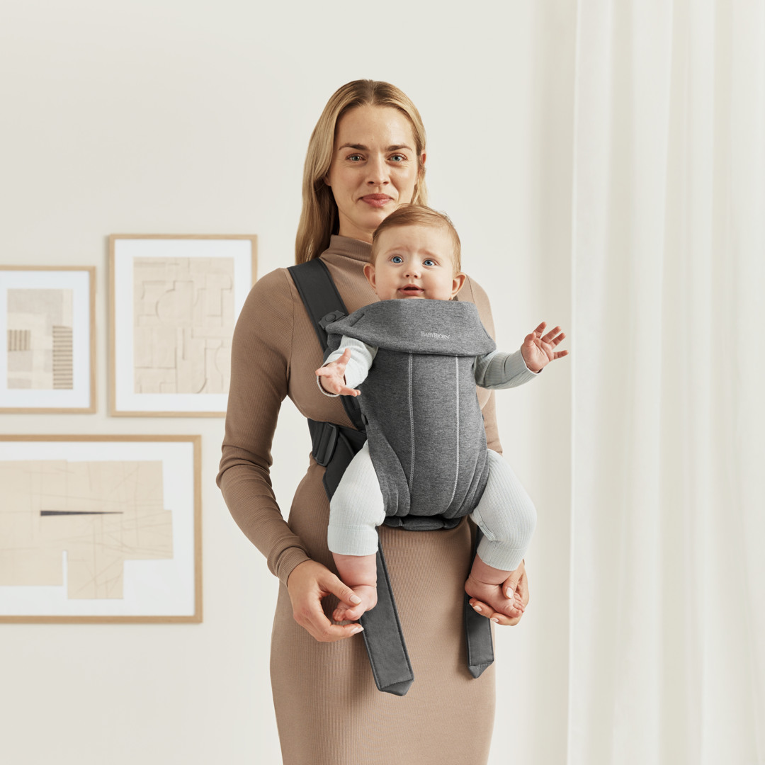 BabyBjörn Mini Bæresele 3D Jersey, Dark Grey