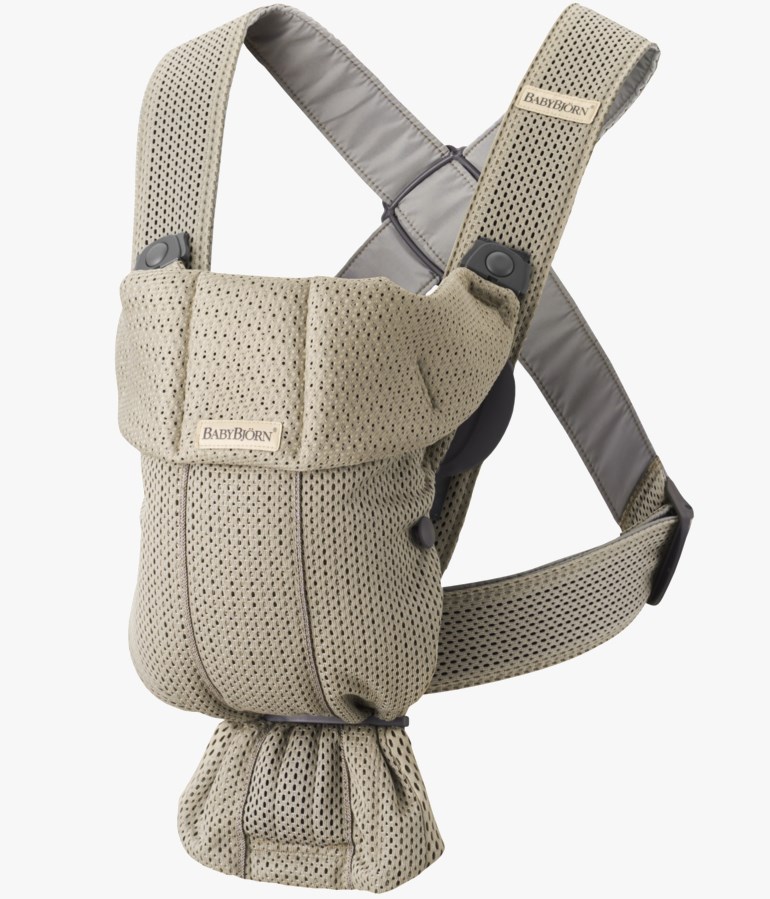 BabyBjörn bæresele Mini i 3D mesh Beige - 11010282-GreyBeige-0year - 1