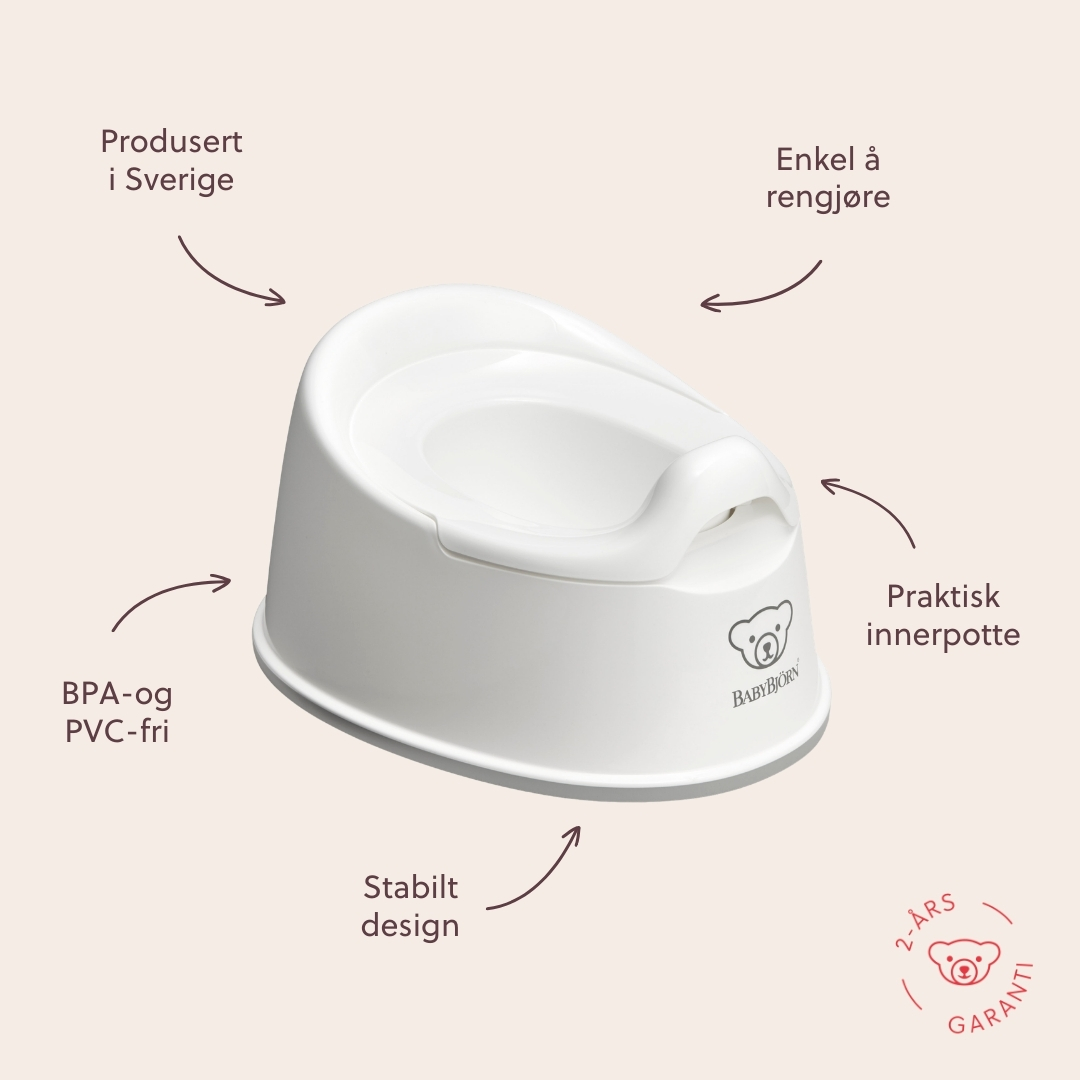 BabyBjörn Smart Potte, White/Grey