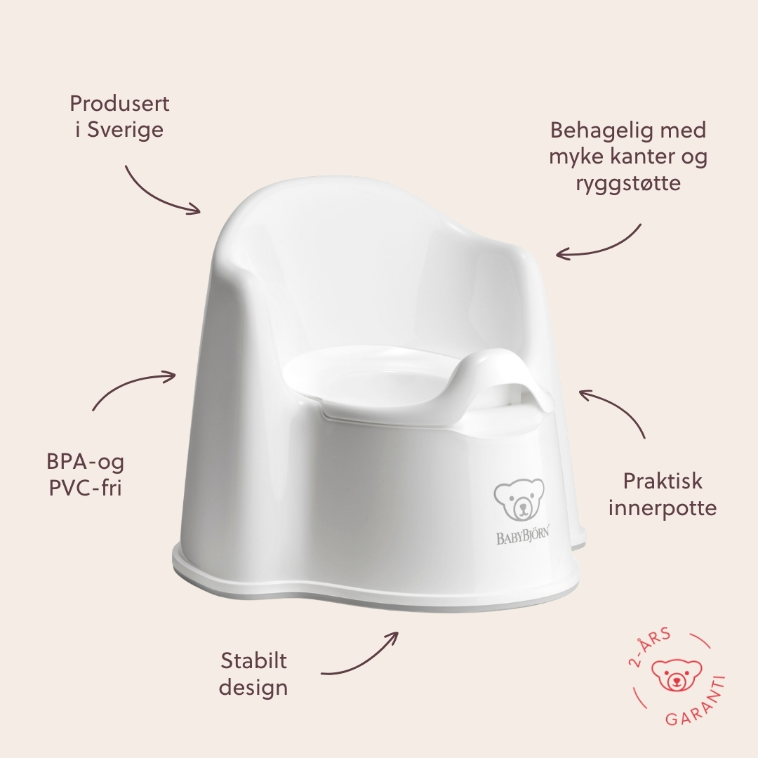 Pottestol, white