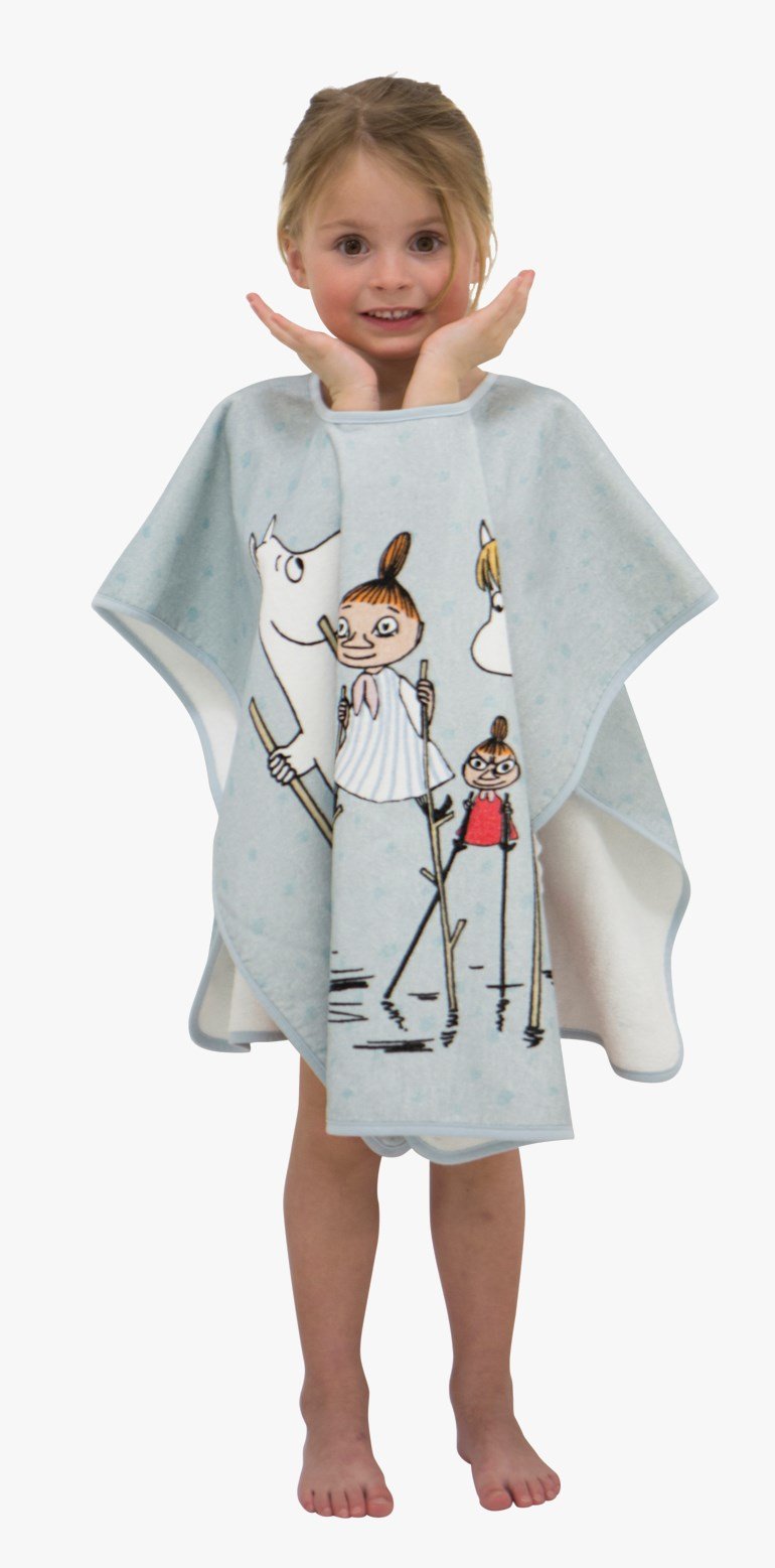 Moomin poncho, blue, mummi Blå - undefined - 1