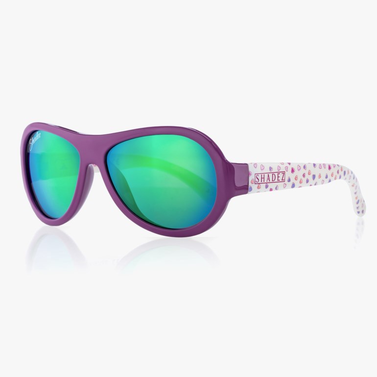 Classic solbrille baby, purple, hearts Lilla - undefined - 1