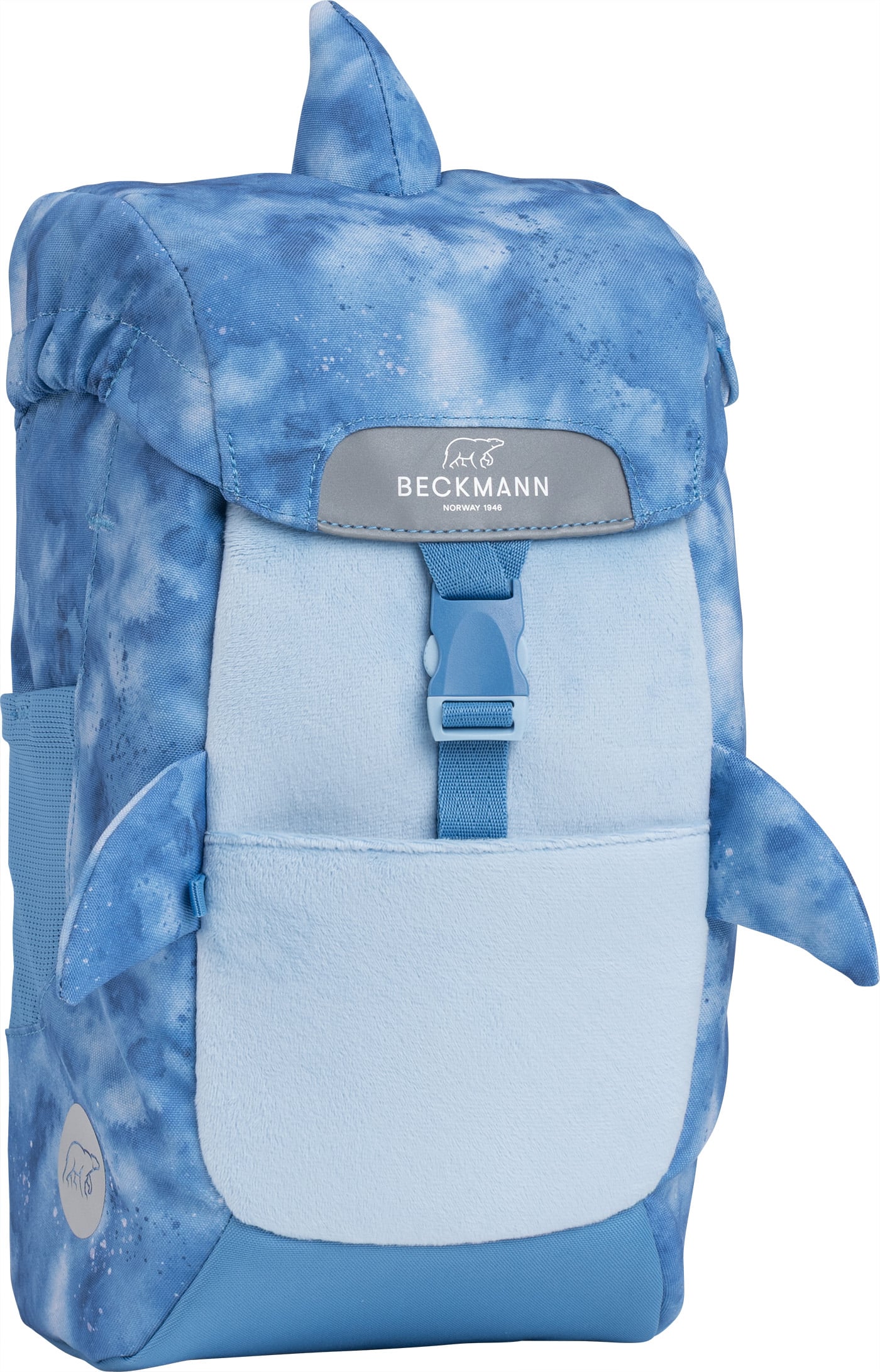 Barnehagesekk 12 l, blue, shark