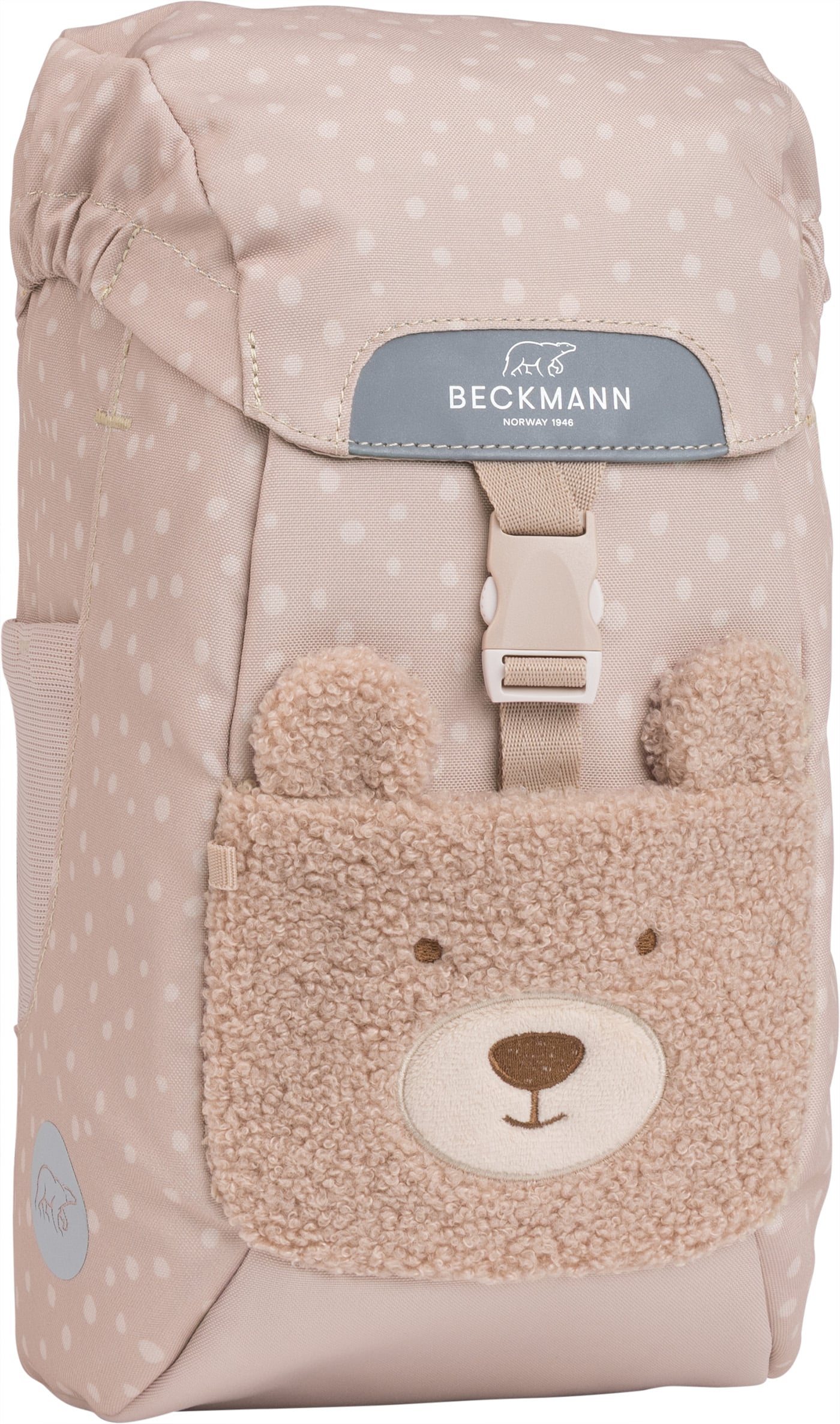 Barnehagesekk 12 l, brown, teddy