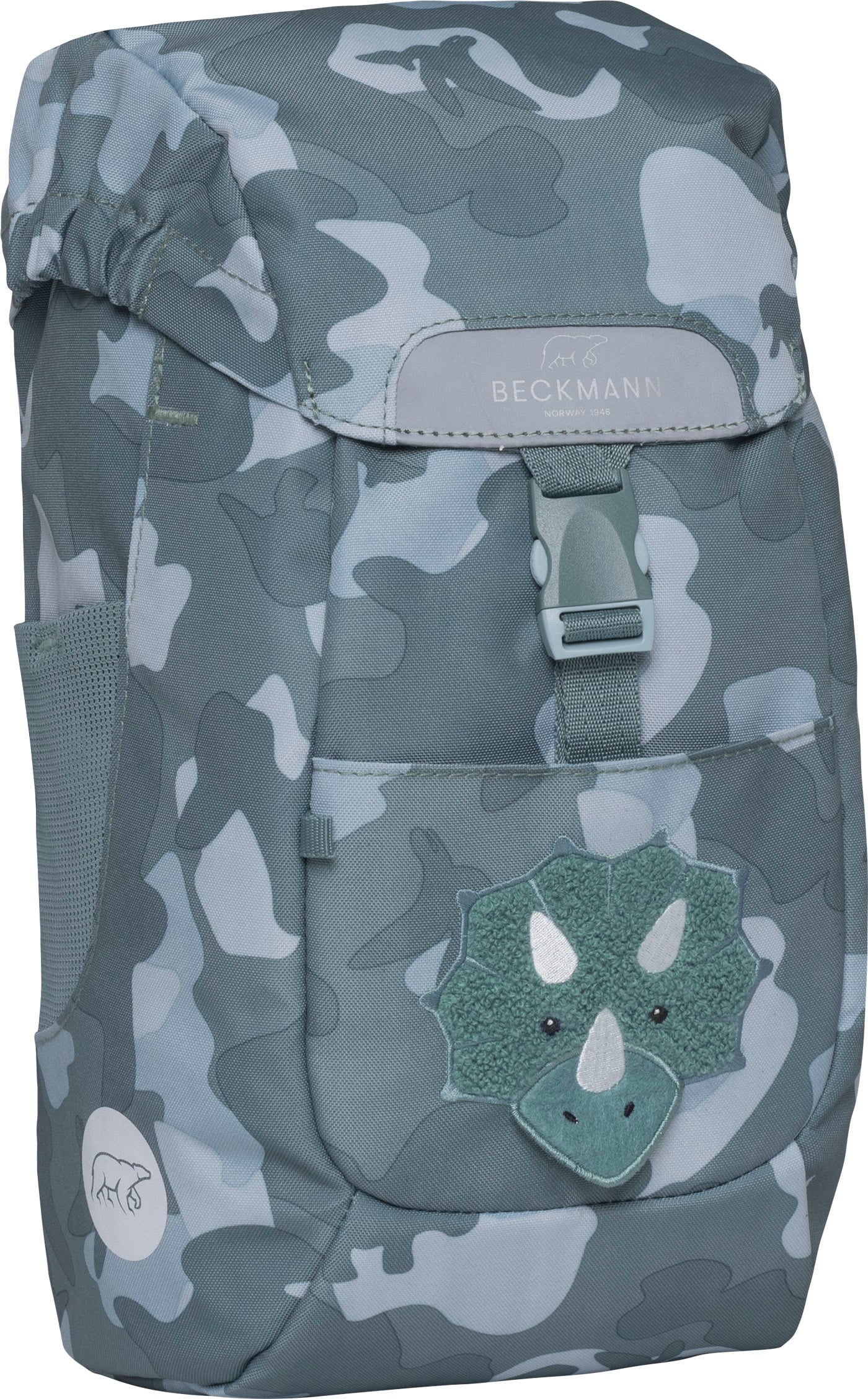 Barnehagesekk 12 l, green, dinosaur