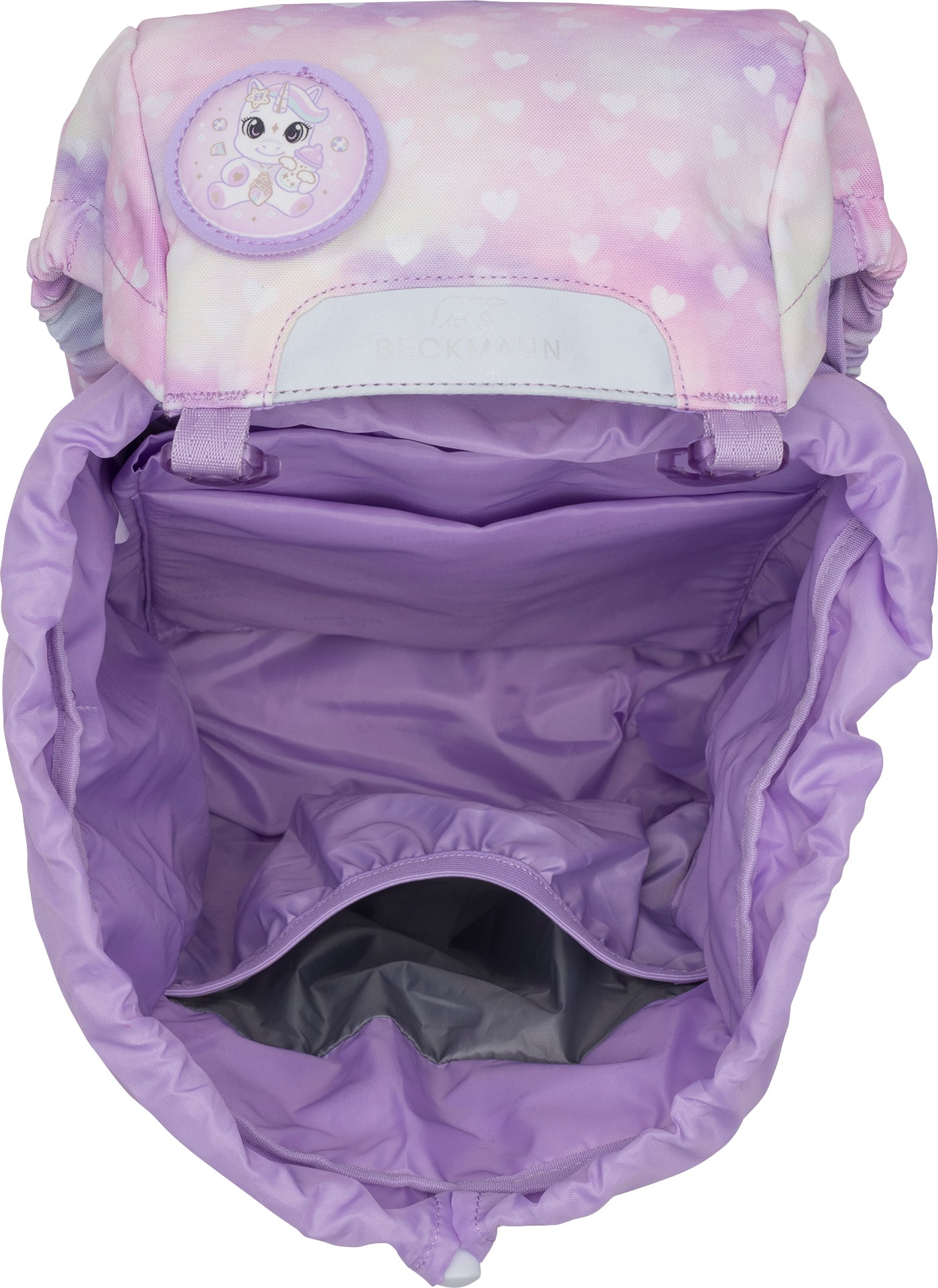 Beckmann 1. klassesekk 22 L, purple, unicornprincesspurple
