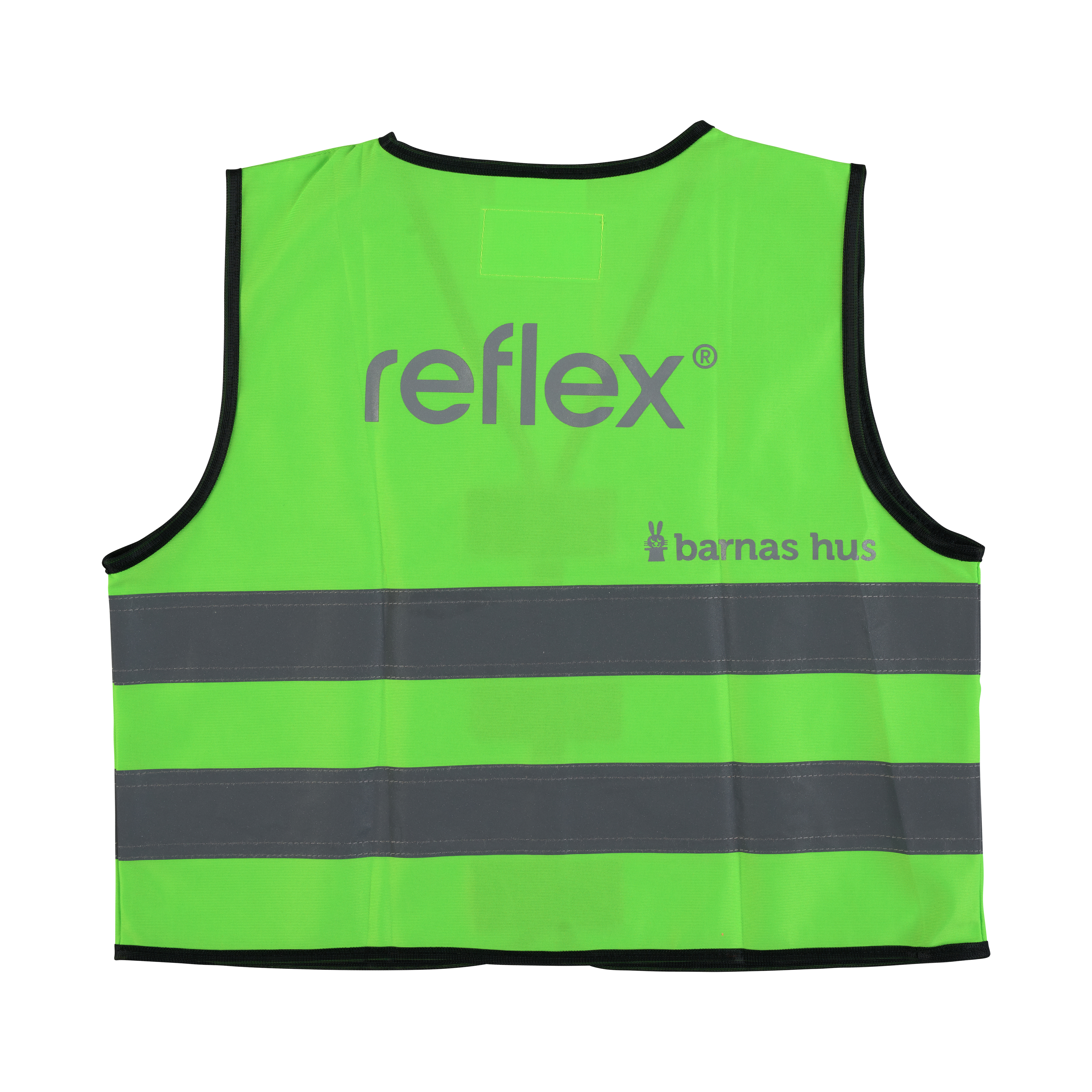 Refleksvest m/borrelås, green