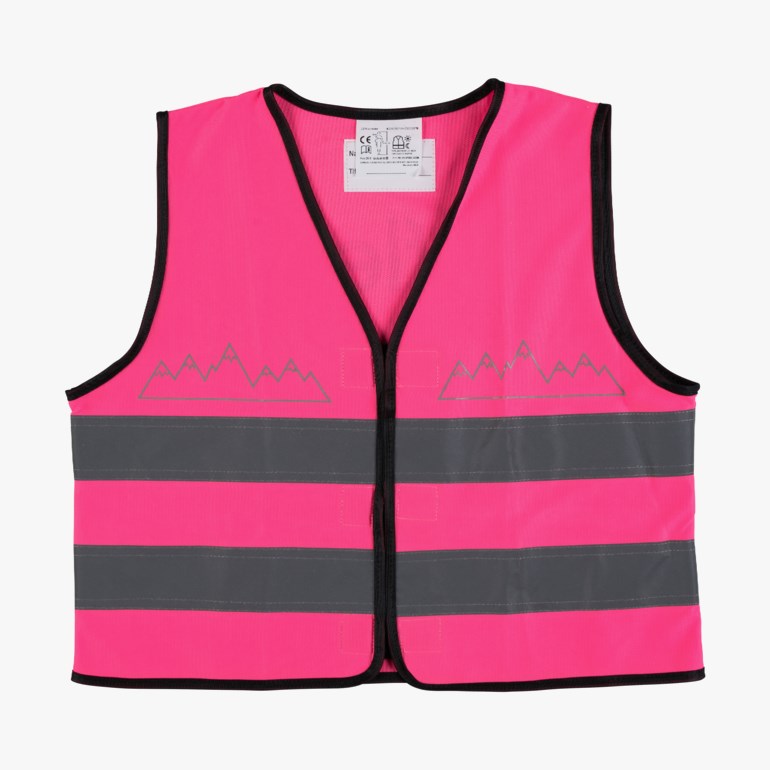 Refleksvest m/borrelås, pink Rosa - 11020989-Pink-onesize - 1