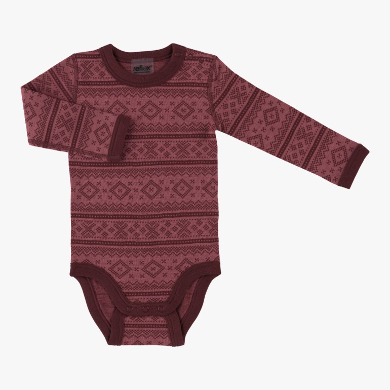 Nordlys ullbody Rød - undefined - 1