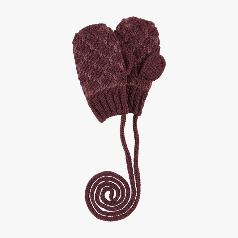 Kos strikket ullvotter Rosa - undefined - 1