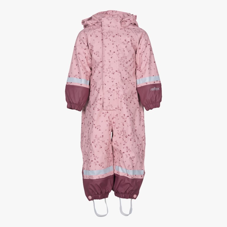 Kongsfjord regndress m/fleecefôr, powder Rosa - undefined - 1