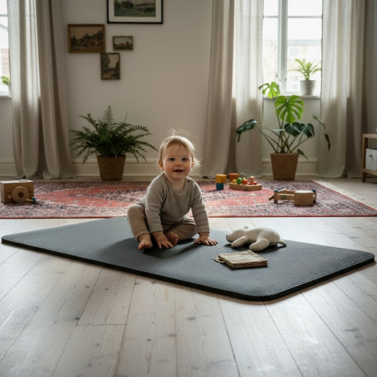 Comfy Pro – Lekematte Sort - 11011584-black-180x100cm - 1