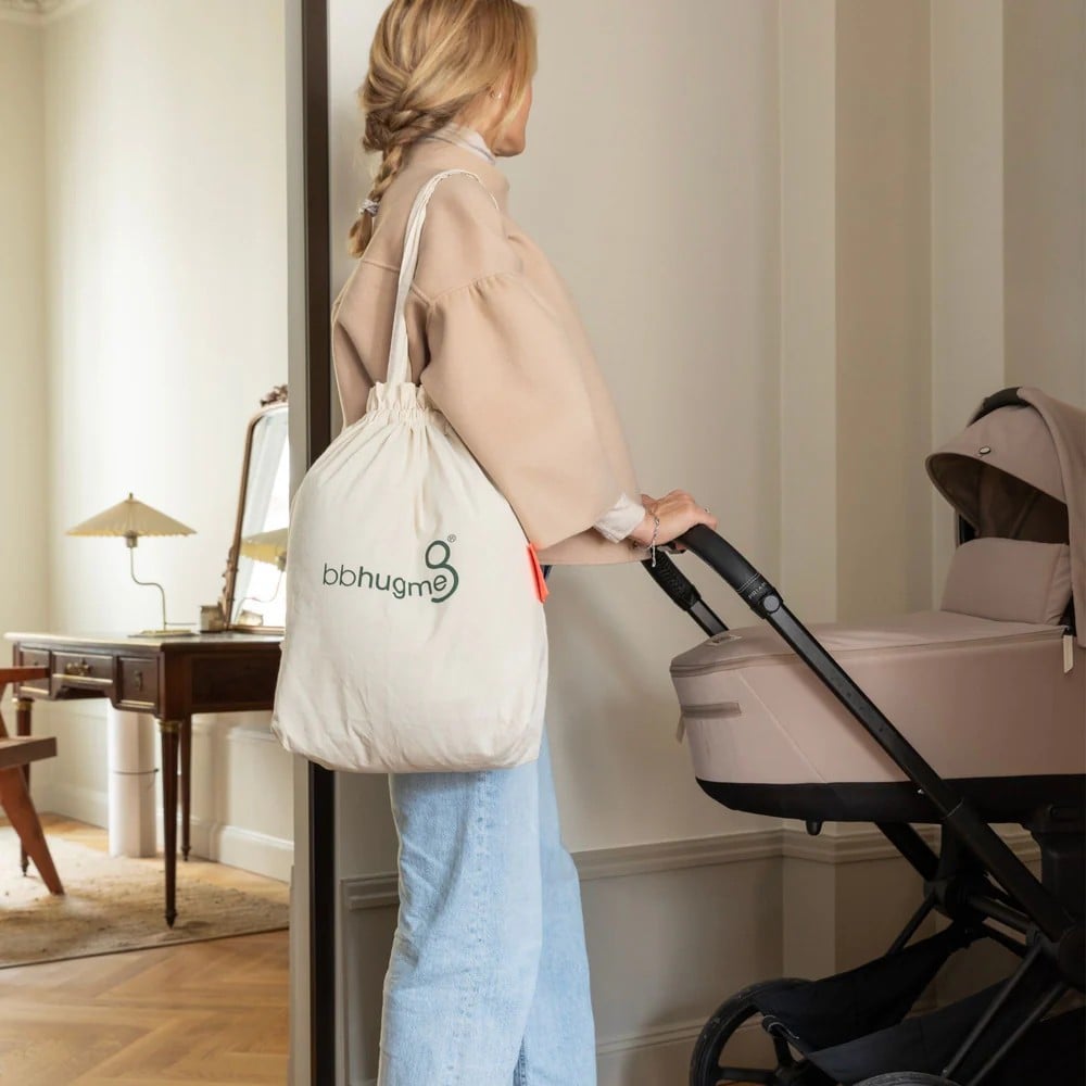 bbhugme ammepute – ergonomisk støtte, softwhite