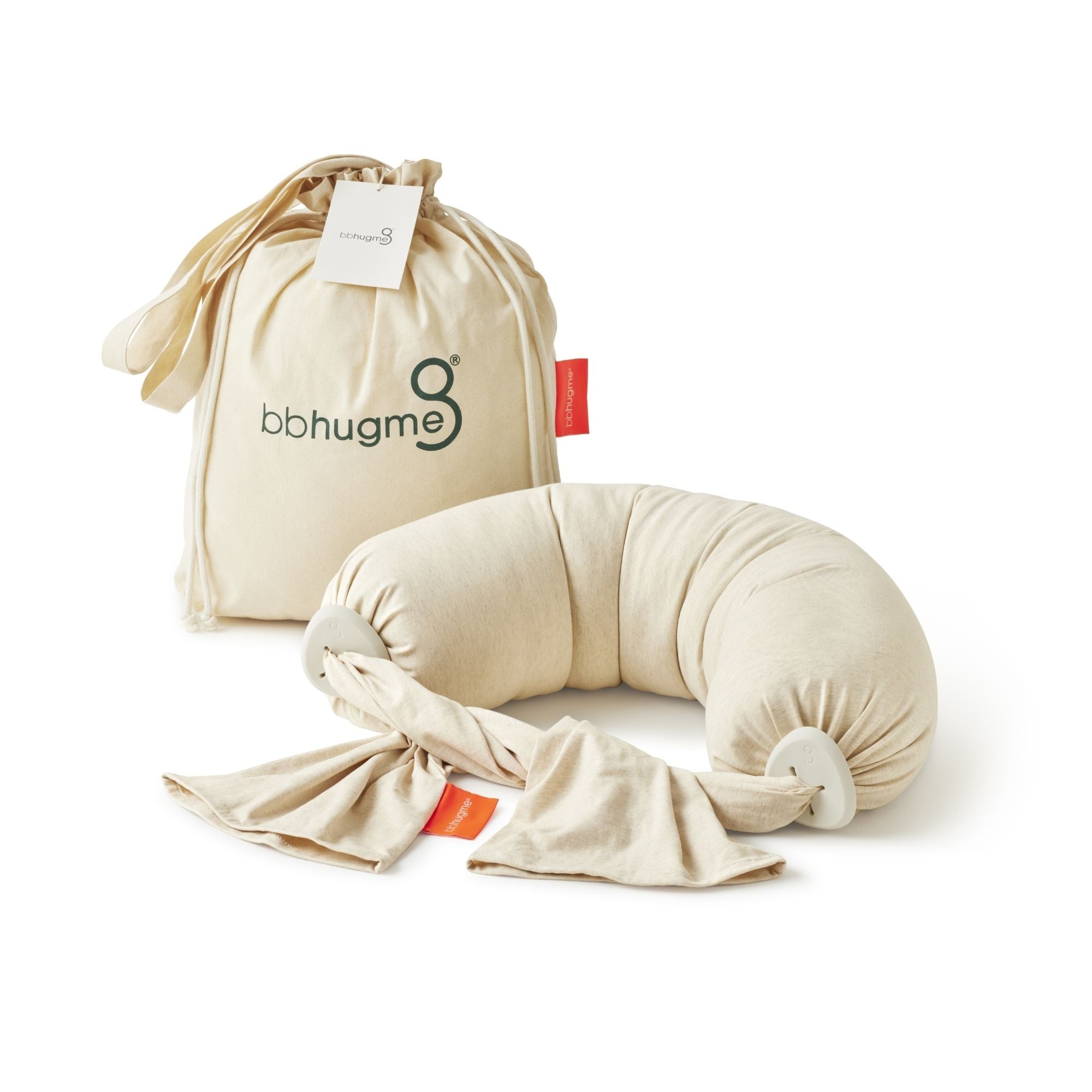 bbhugme ammepute – ergonomisk støtte, softwhite
