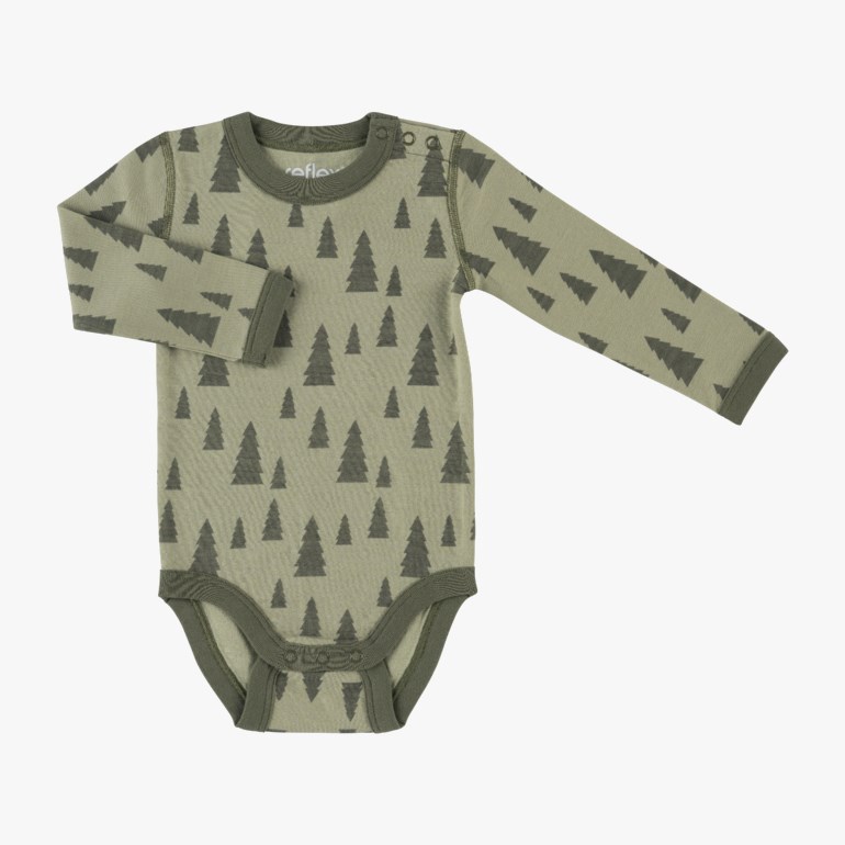 Snøfall body ull/bomull Grønn - undefined - 1