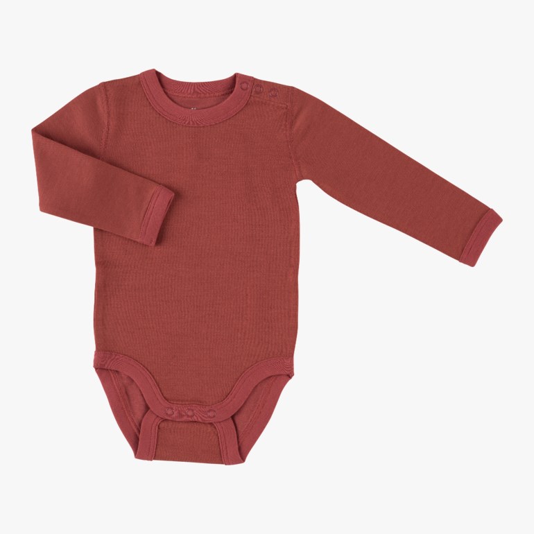 Snøfall body ull/bomull Rosa - undefined - 1