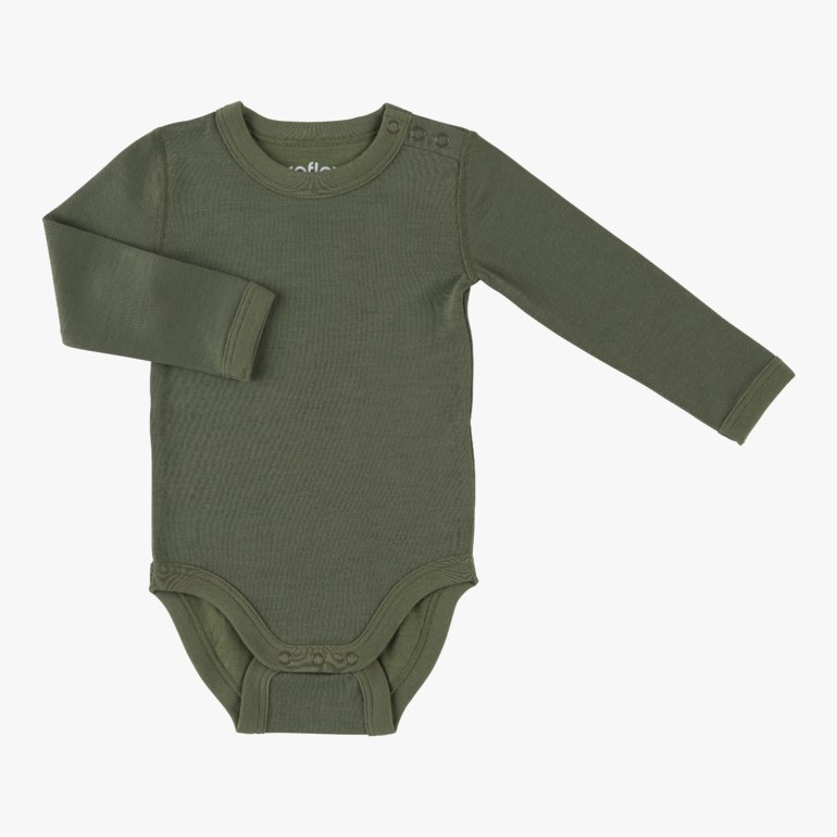 Snøfall body ull/bomull Grønn - undefined - 1