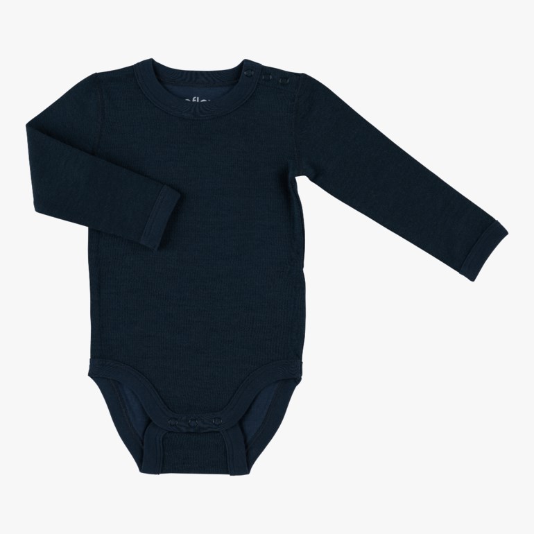 Snøfall body ull/bomull Blå - undefined - 1
