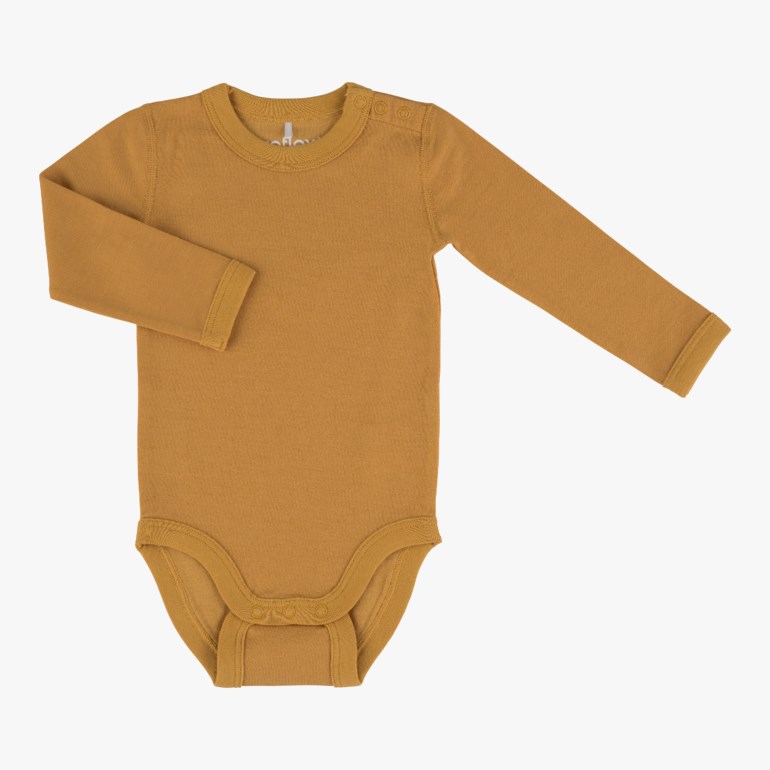 Snøfall body ull/bomull Gul - undefined - 1