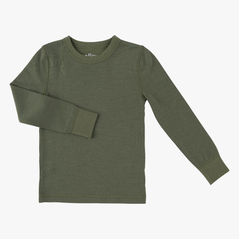 Snøfall genser ull/bomull Grønn - undefined - 1