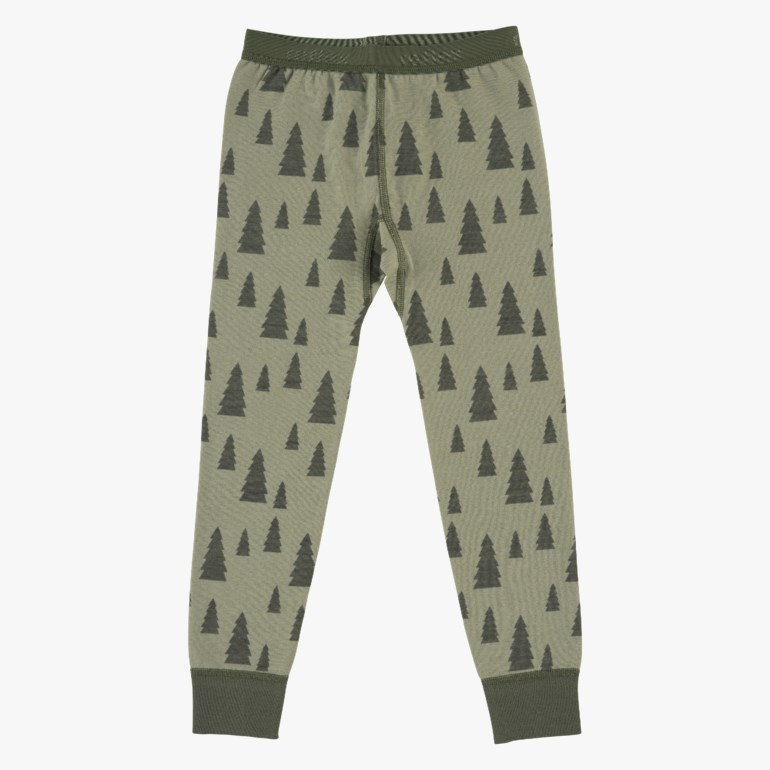 Snøfall longs ull/bomull Grønn - undefined - 1