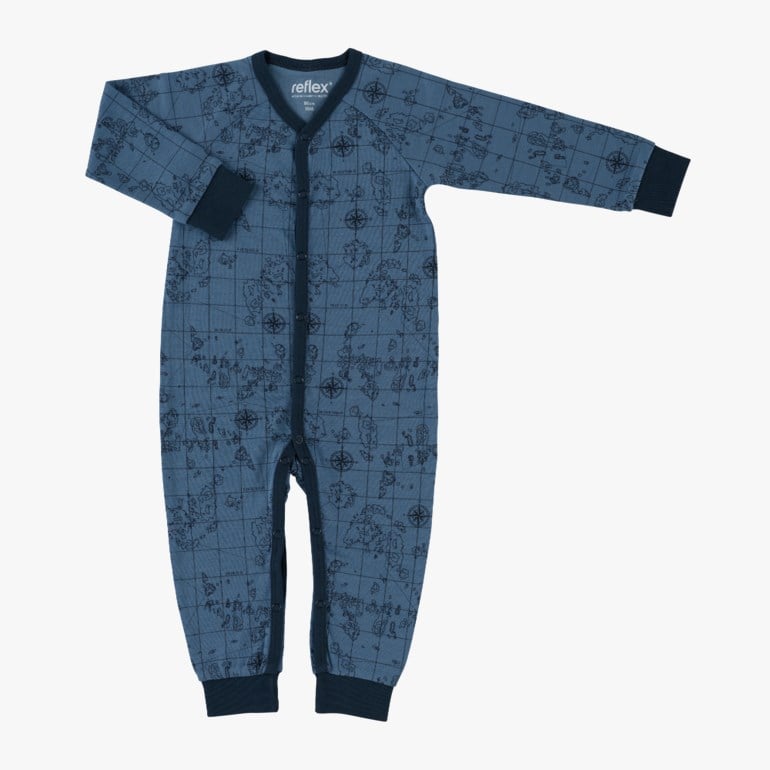 Snøfall heldress ull/bomull Blå - undefined - 1