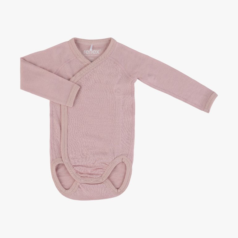Bris ull/bambus omslagsbody Rosa - undefined - 1