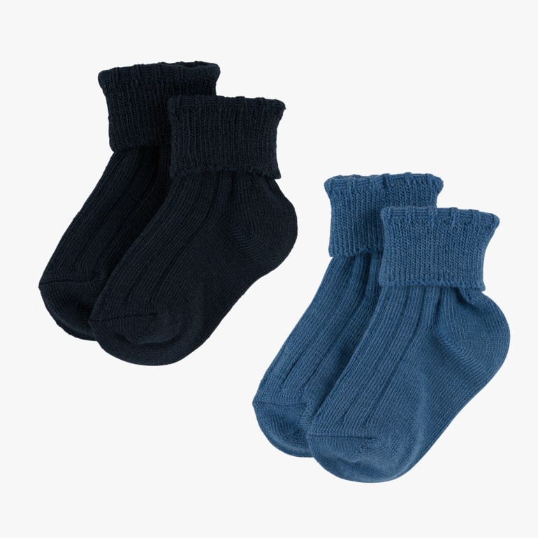 Kikut babyullsokk 2pk Blå - undefined - 1