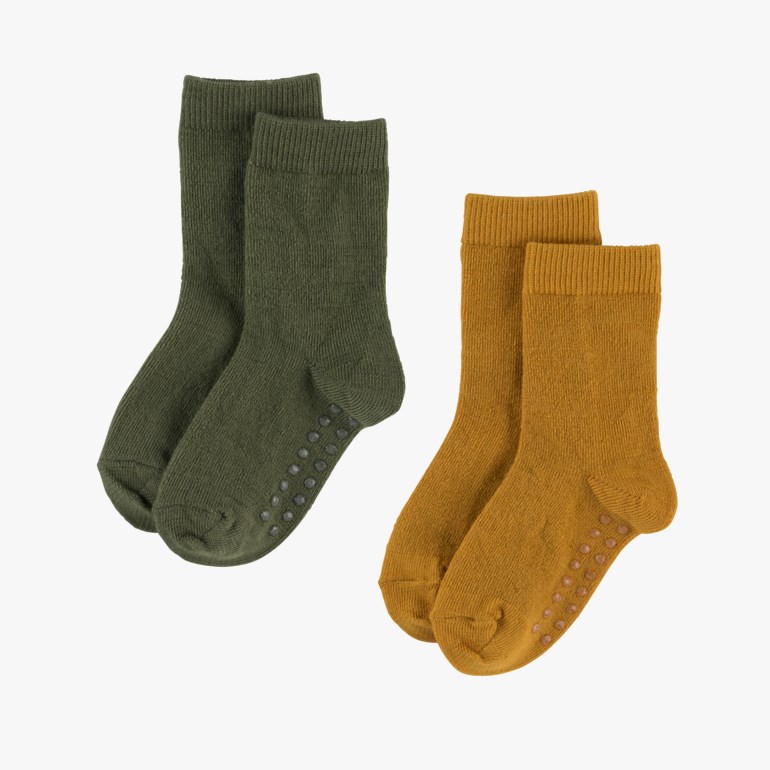 Harestua ullsokk antiskli 2pk Gul - undefined - 1