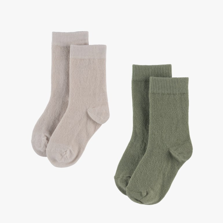 Valldal baby ullsokk 2pk Grønn - undefined - 1