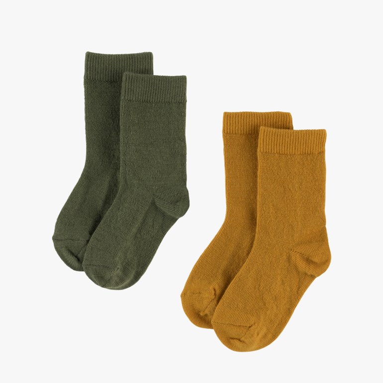 Valldal baby ullsokk 2pk Gul - undefined - 1