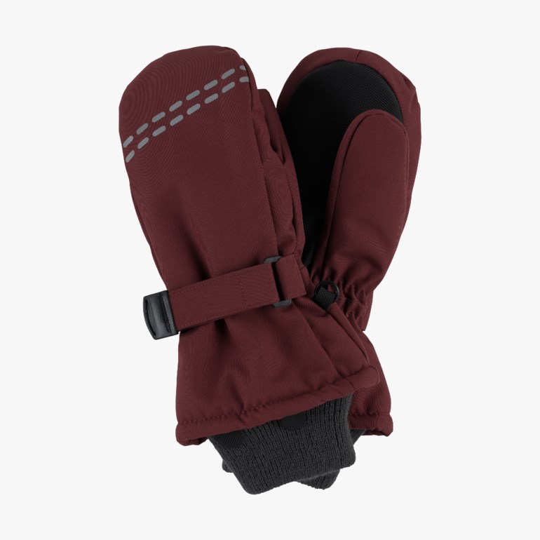 Stetinden votter m/ullfôr Rød - undefined - 1