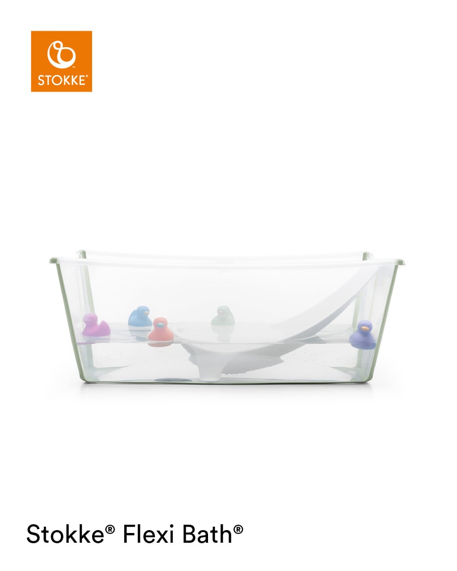 Stokke, Flexi Bath Badekar Bundle, Transparent Green