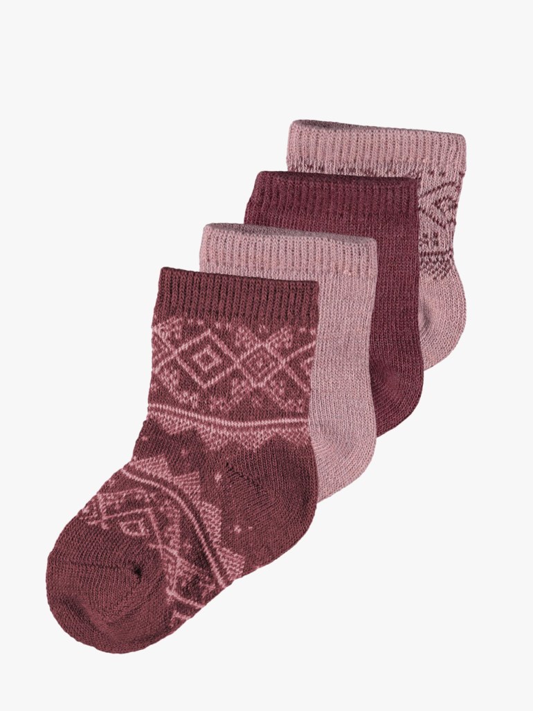 Wak 4pk ullsokker Rosa - undefined - 1