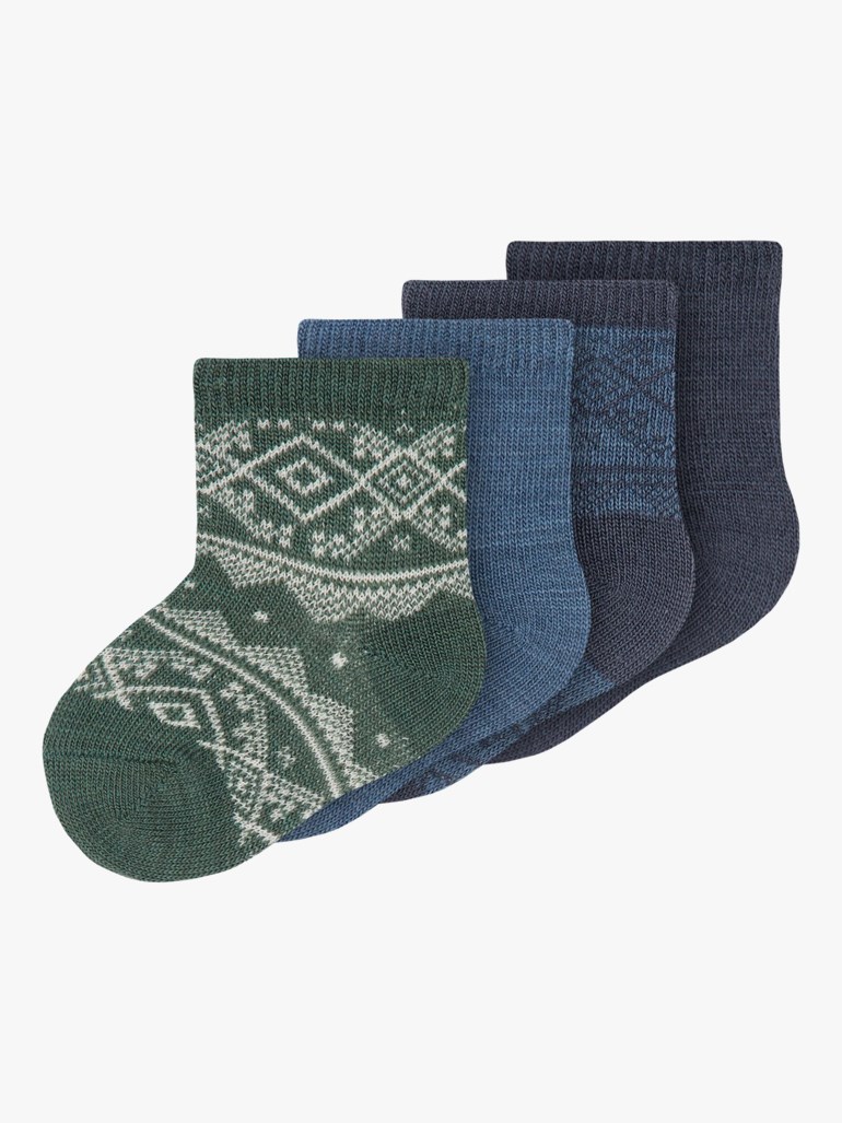 Wak 4pk ullsokker Blå - undefined - 1