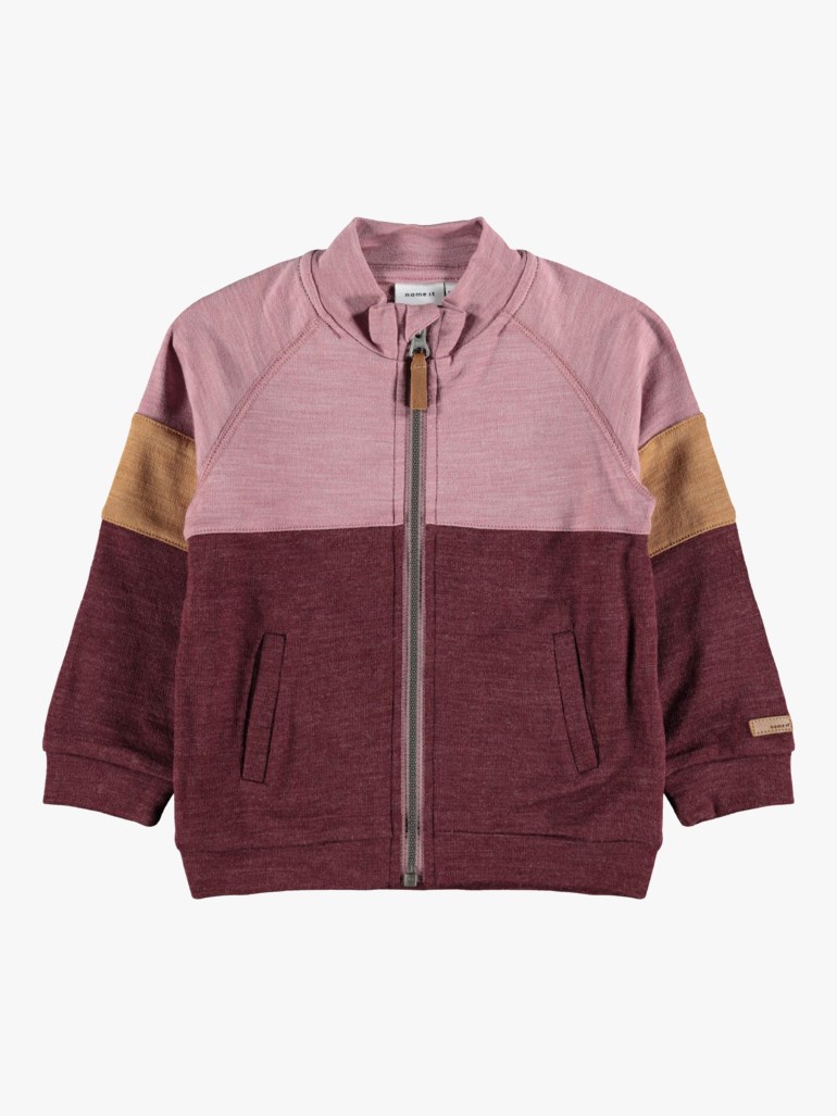 Wesso ull cardigan, redmahoga Rød - undefined - 1