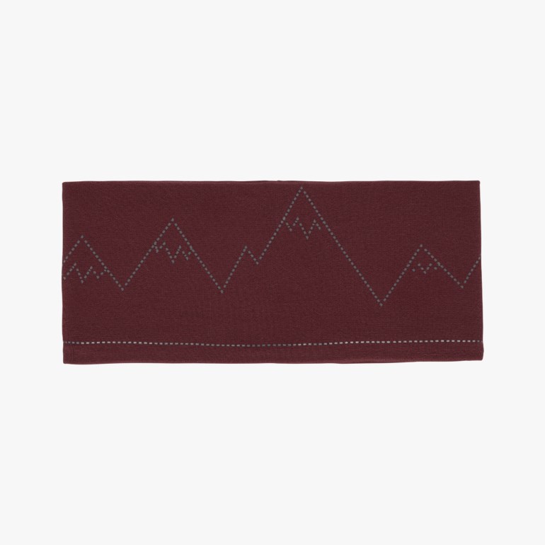 Fløyen pannebånd print Rød - undefined - 1