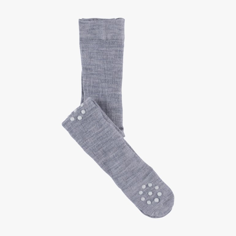 Baby ullstrømpebukse antiskli Grå - undefined - 1