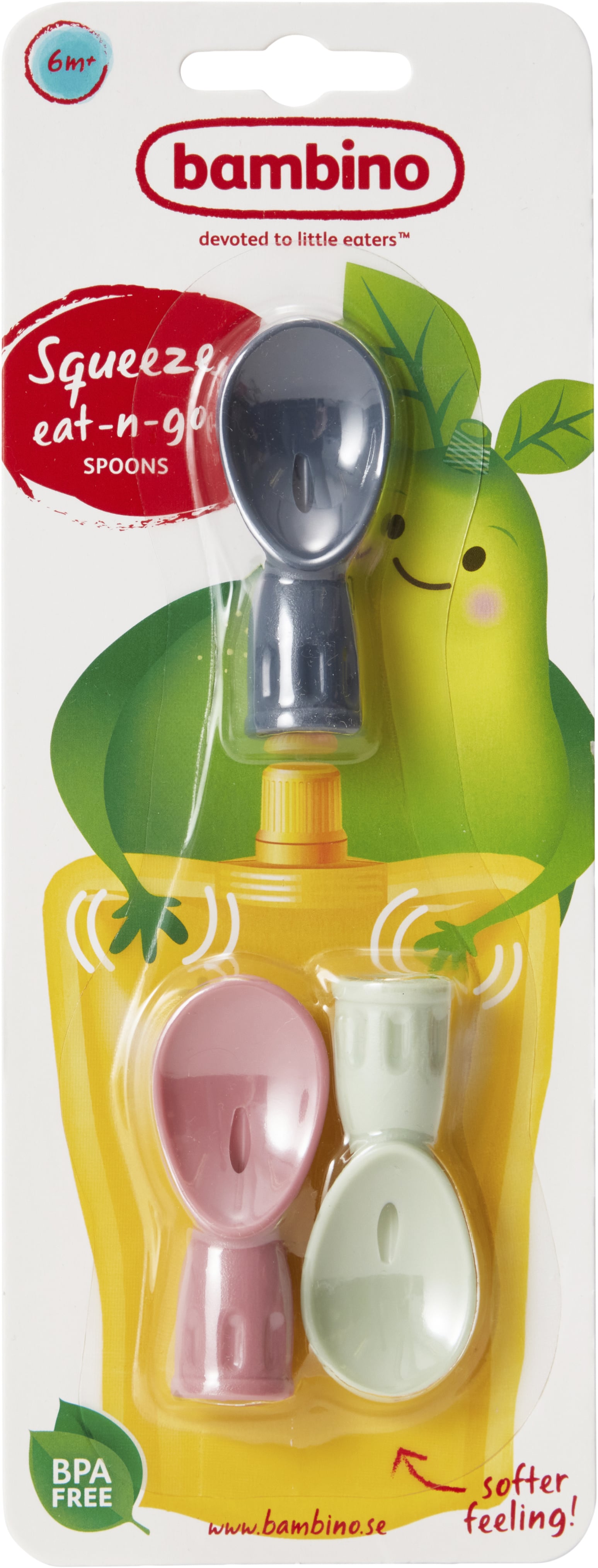 Squeezy spoons – skjeer for klemmeposer, assortert