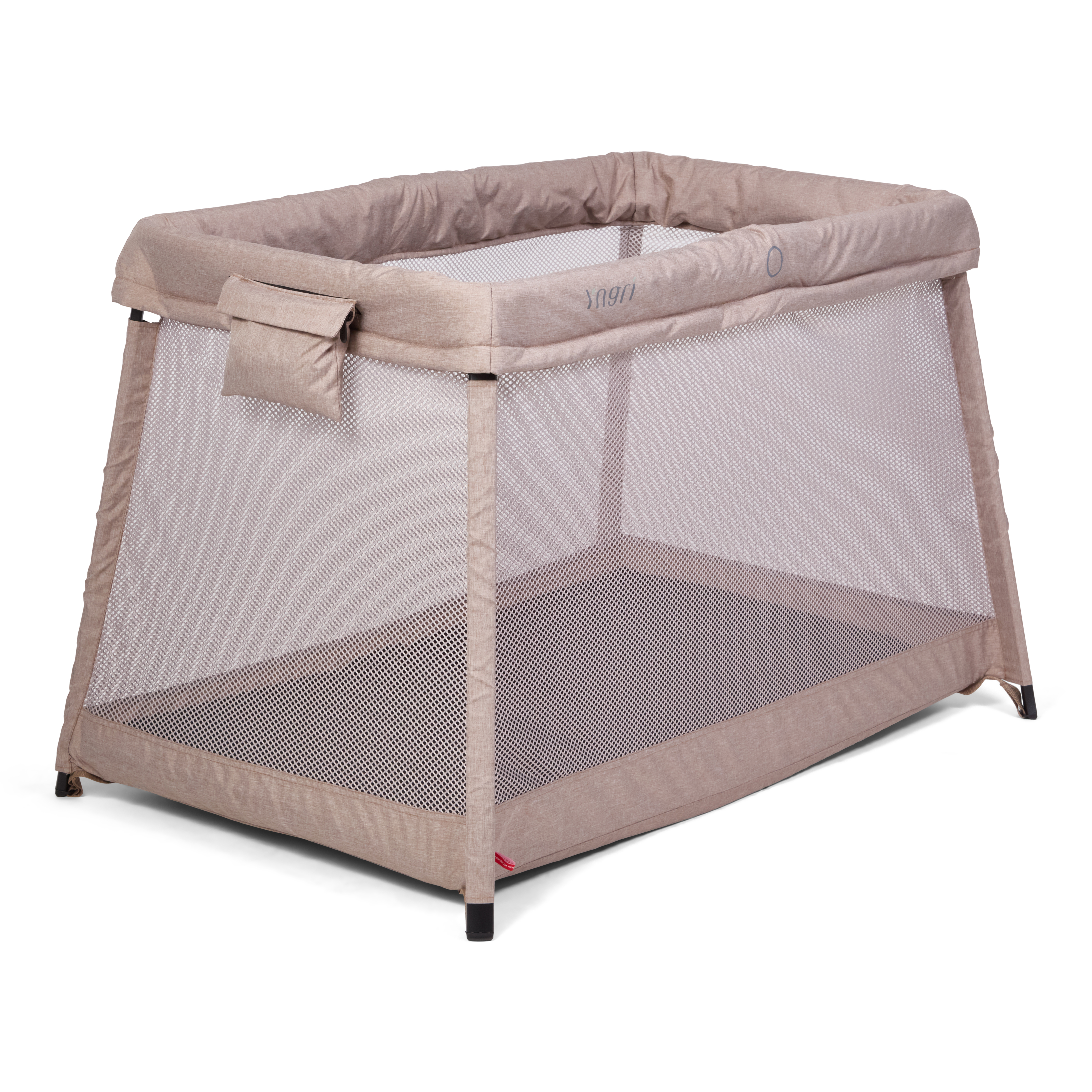Saga reiseseng med madrass, beige