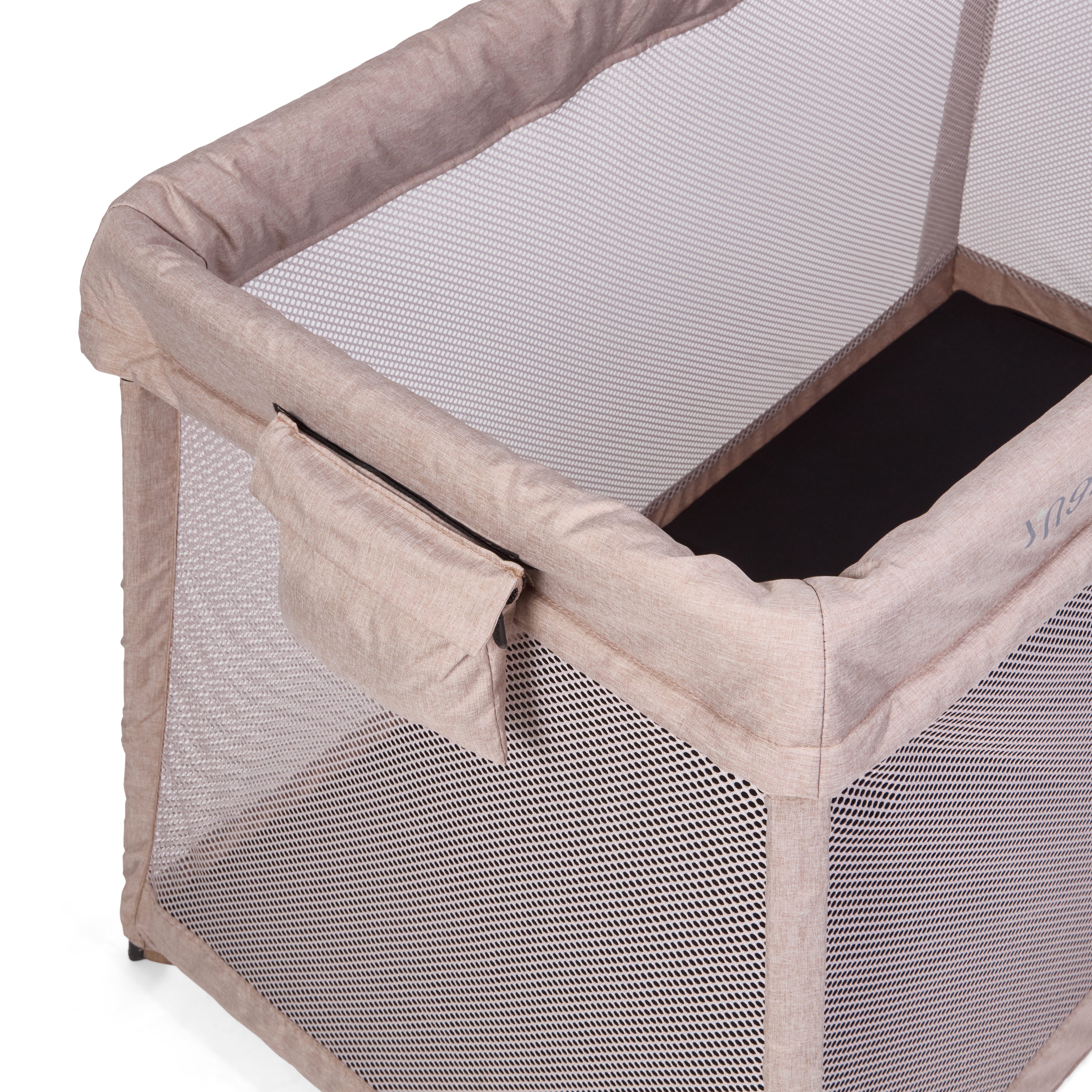 Saga reiseseng med madrass, beige