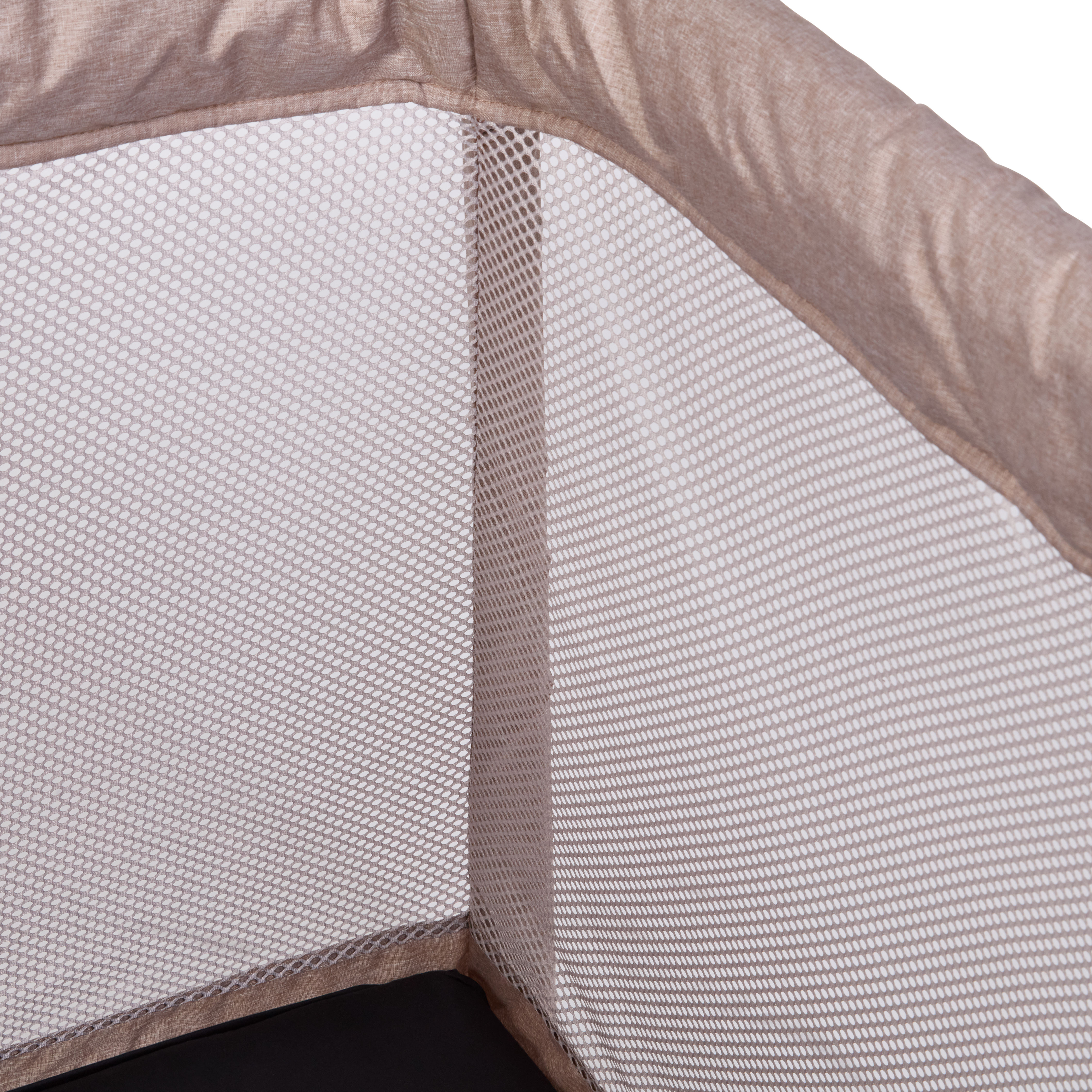 Saga reiseseng med madrass, beige