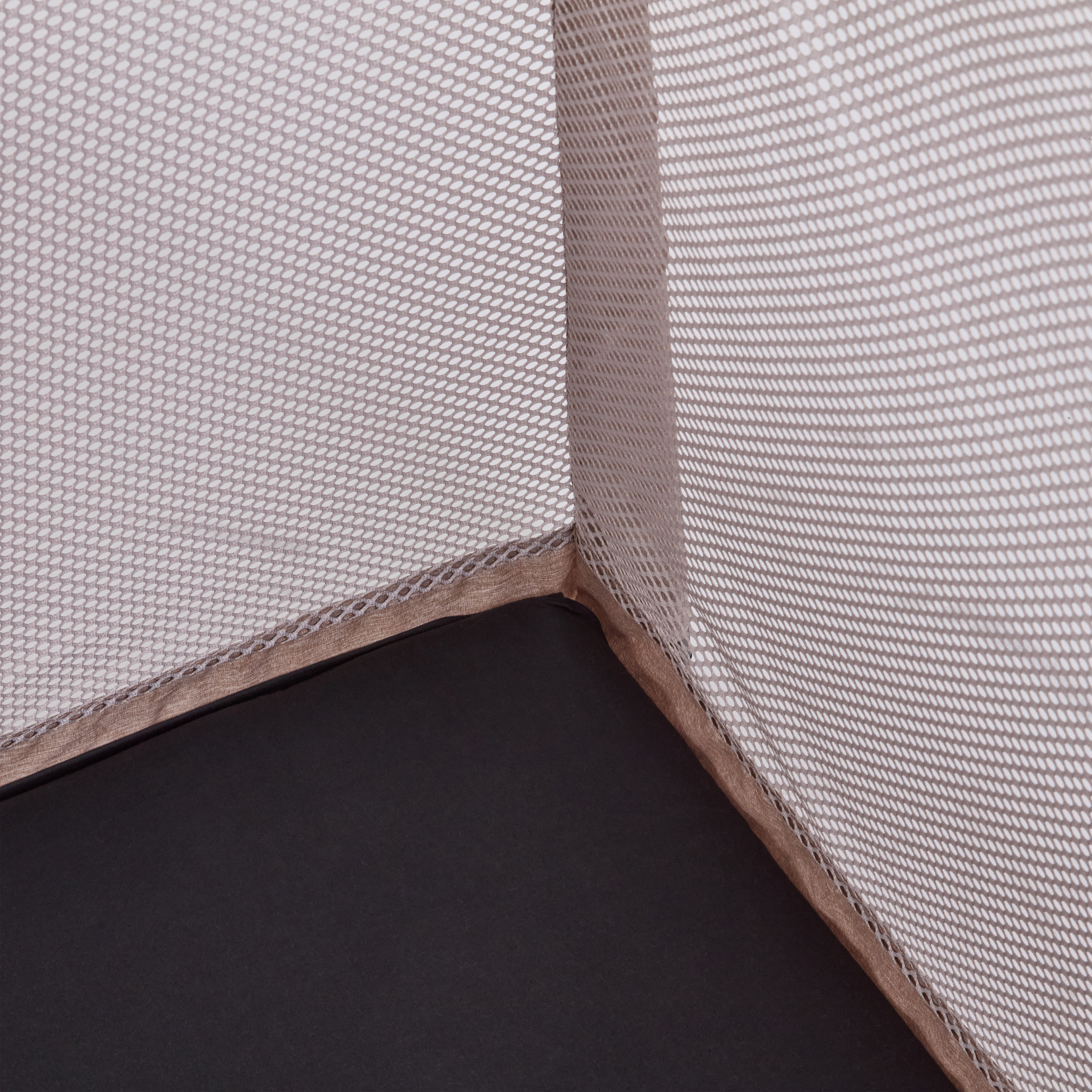Saga reiseseng med madrass, beige