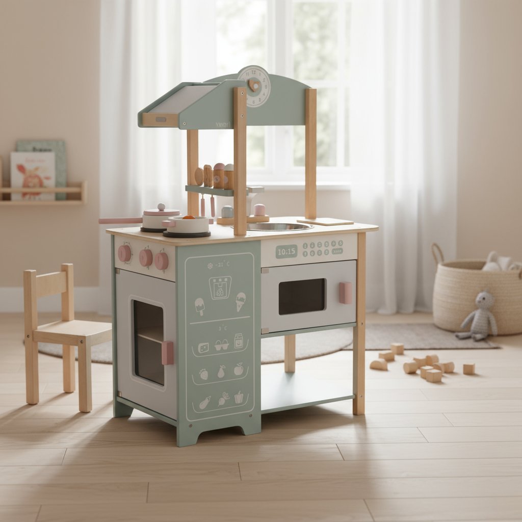 Lekekjøkken i tre Multiple - 11013861-MultiColor-3year - 1