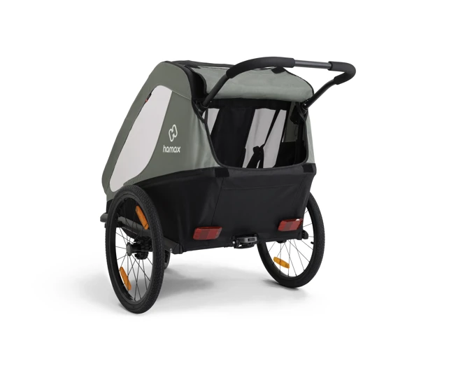 Hamax Traveller Sykkelvogn og Barnevogn, Khaki