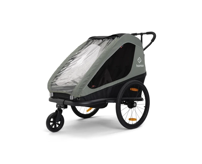 Hamax Traveller Sykkelvogn og Barnevogn, Khaki